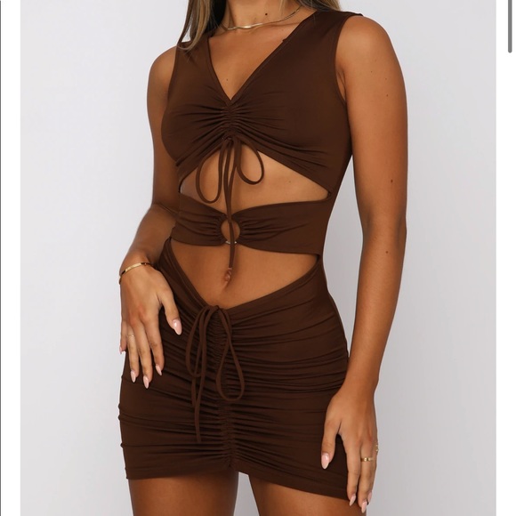 White Fox Cut Out Dress - Picture 1 of 4